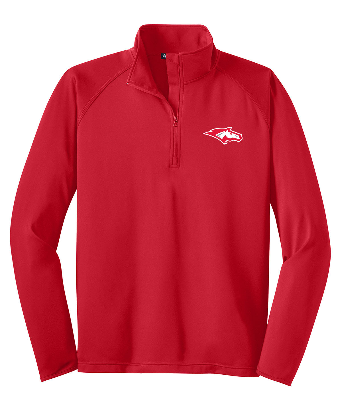 School Pride Mens 1/4 Zip Solid Tall Pullover