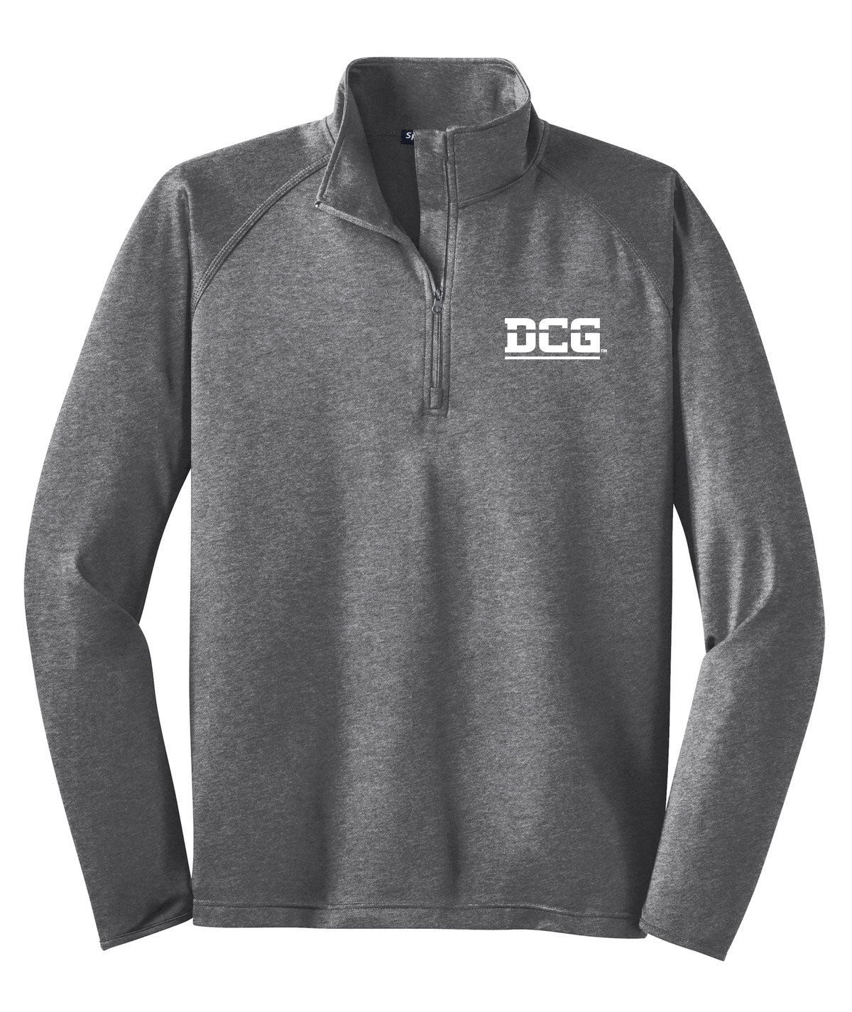 School Pride Mens 1/4 Zip Solid Tall Pullover