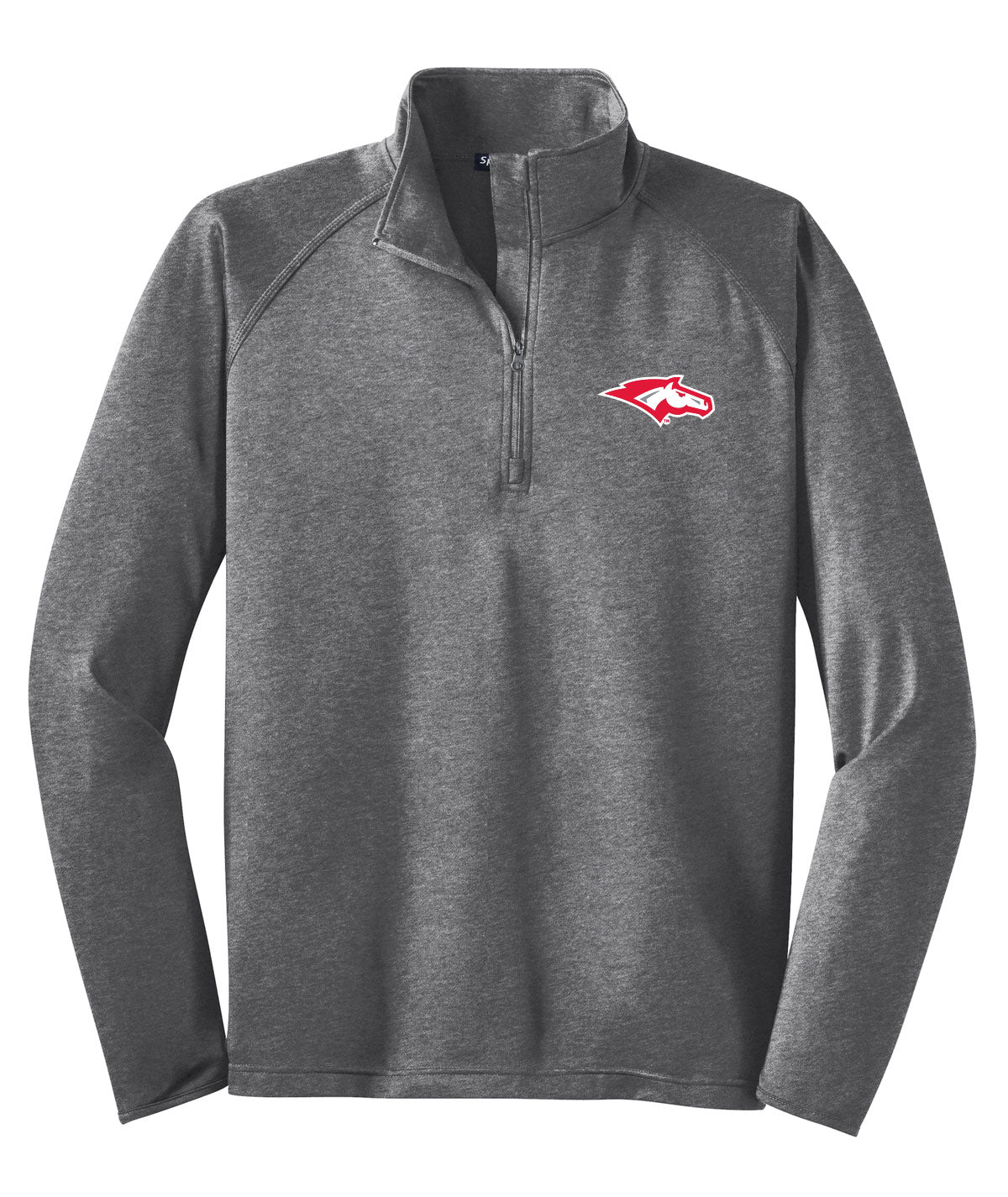School Pride Mens 1/4 Zip Solid Tall Pullover