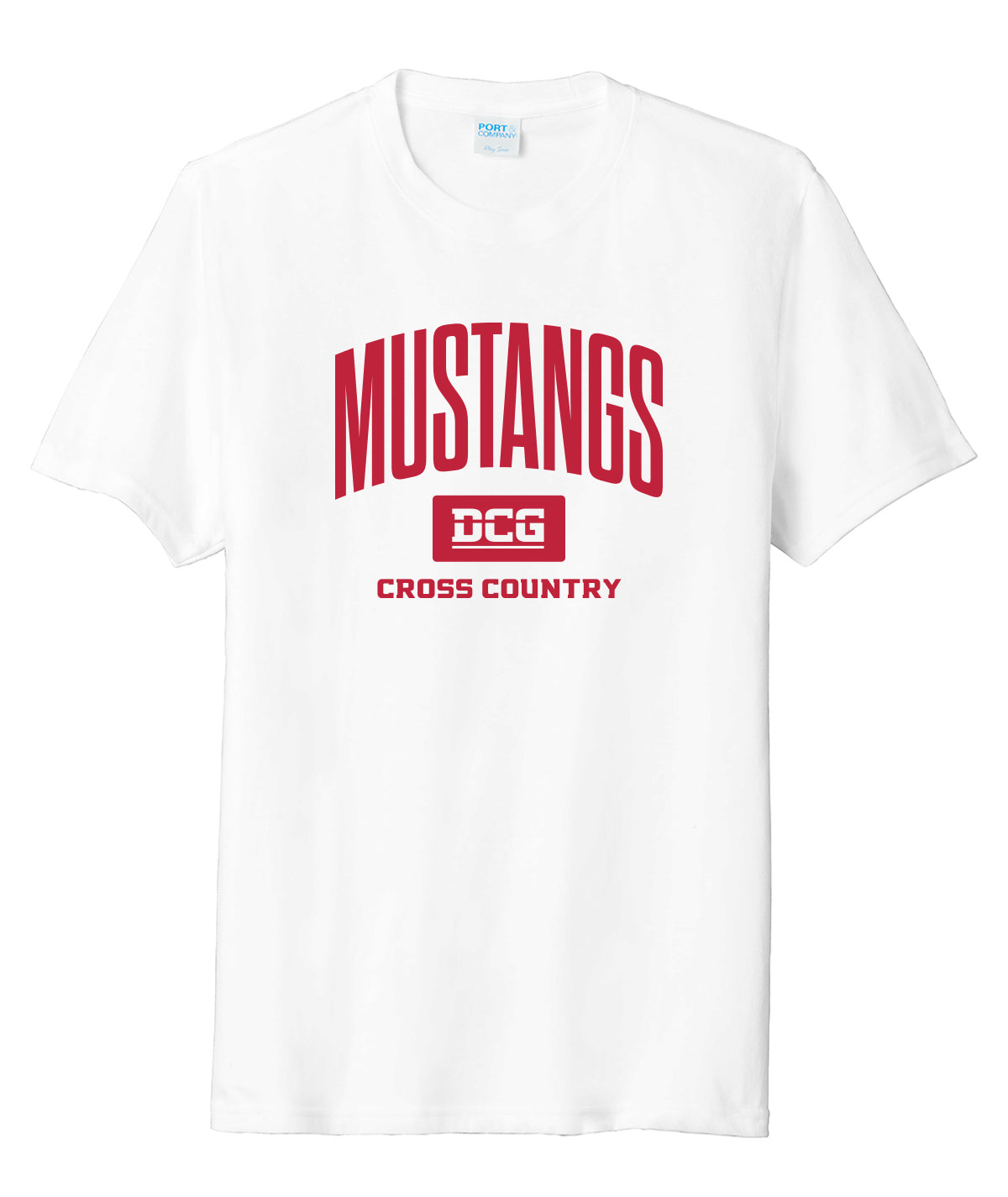 Mustangs Cross Country Arch Soft Tee