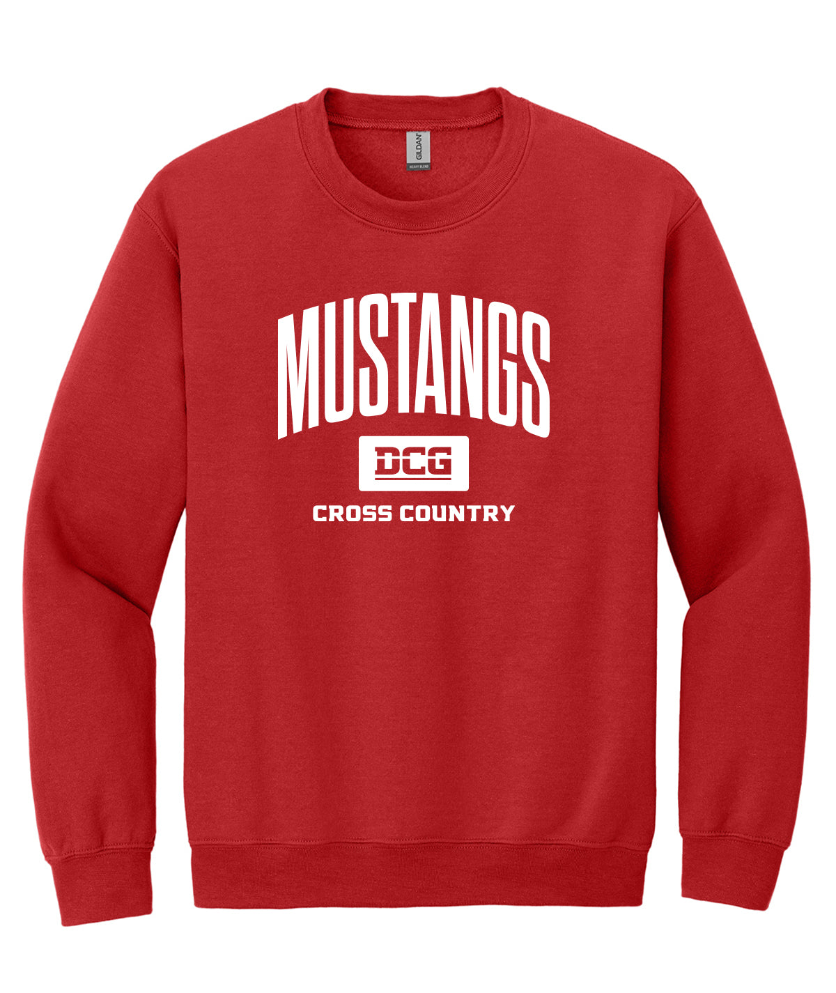 Mustangs Cross Country Arch Crewneck Sweatshirt