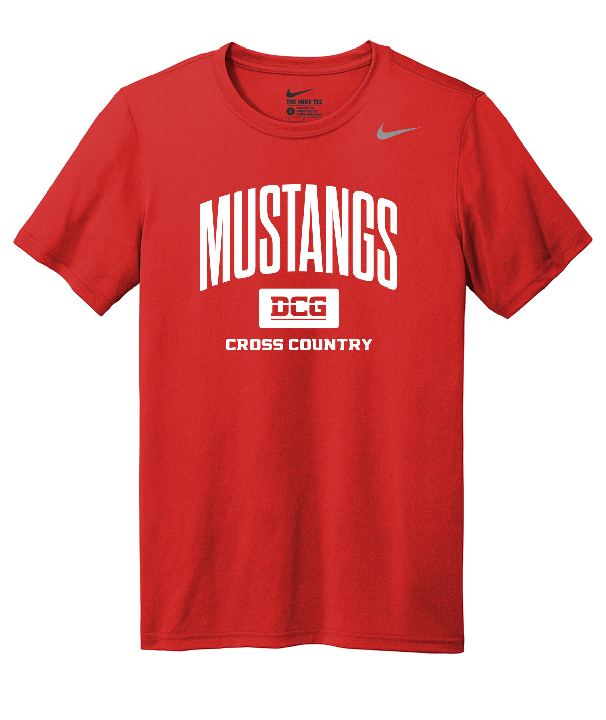 Mustangs Cross Country Arch Nike Legend Tee