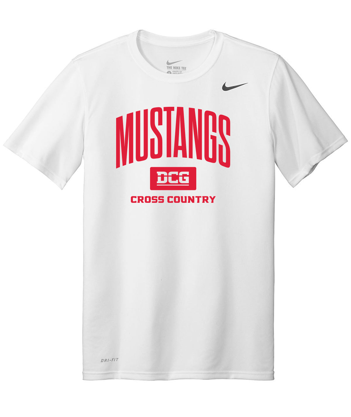 Mustangs Cross Country Arch Nike Legend Tee