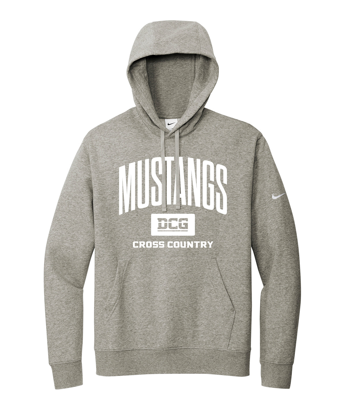 Mustangs Cross Country Arch Nike Fleece Hoodie