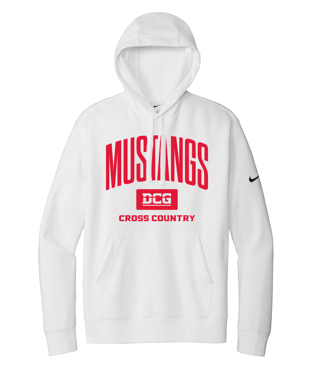 Mustangs Cross Country Arch Nike Fleece Hoodie