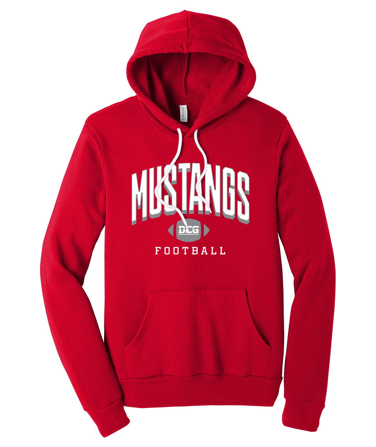 Mustangs Football Arch Softstyle Hoodie