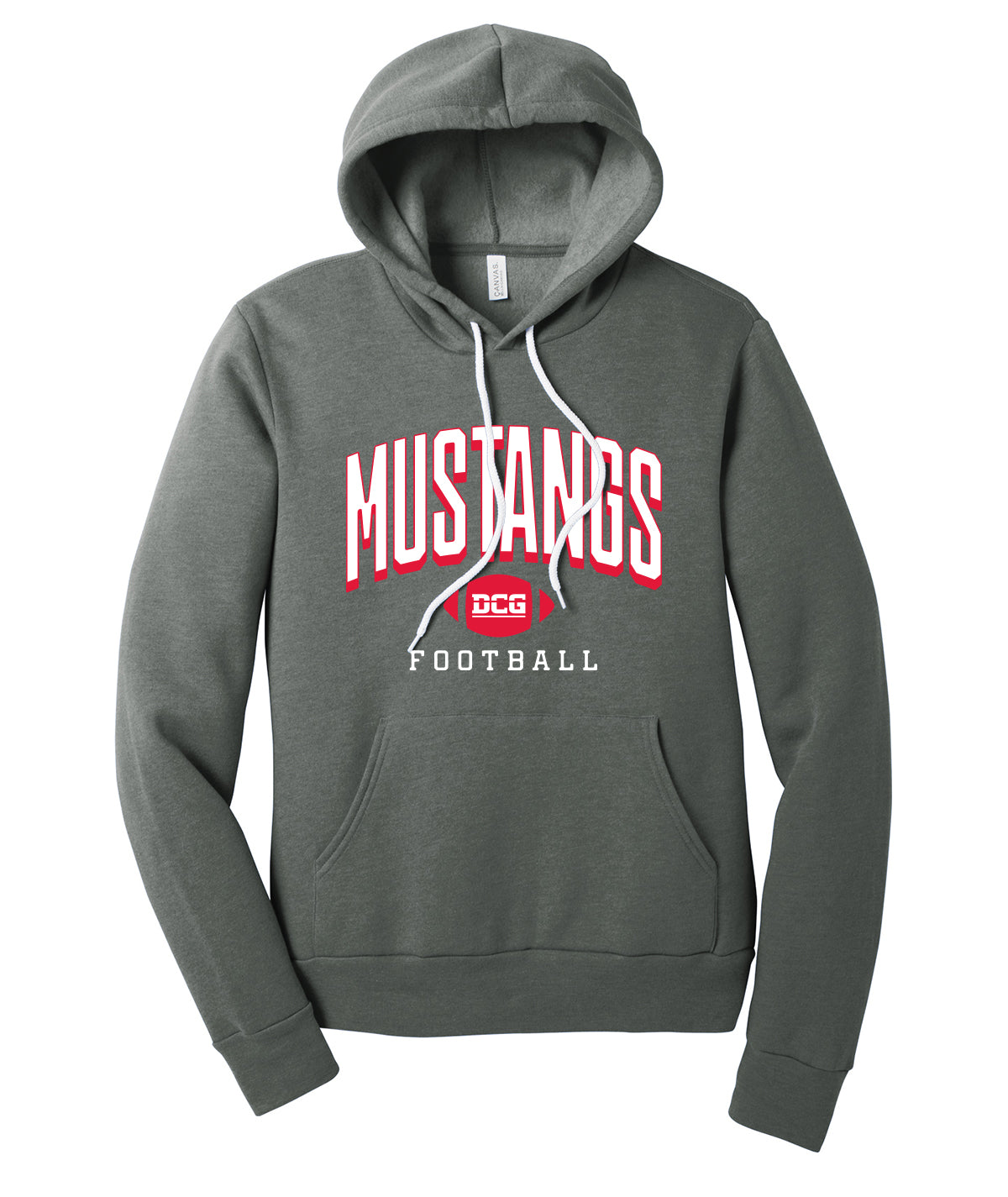 Mustangs Football Arch Softstyle Hoodie