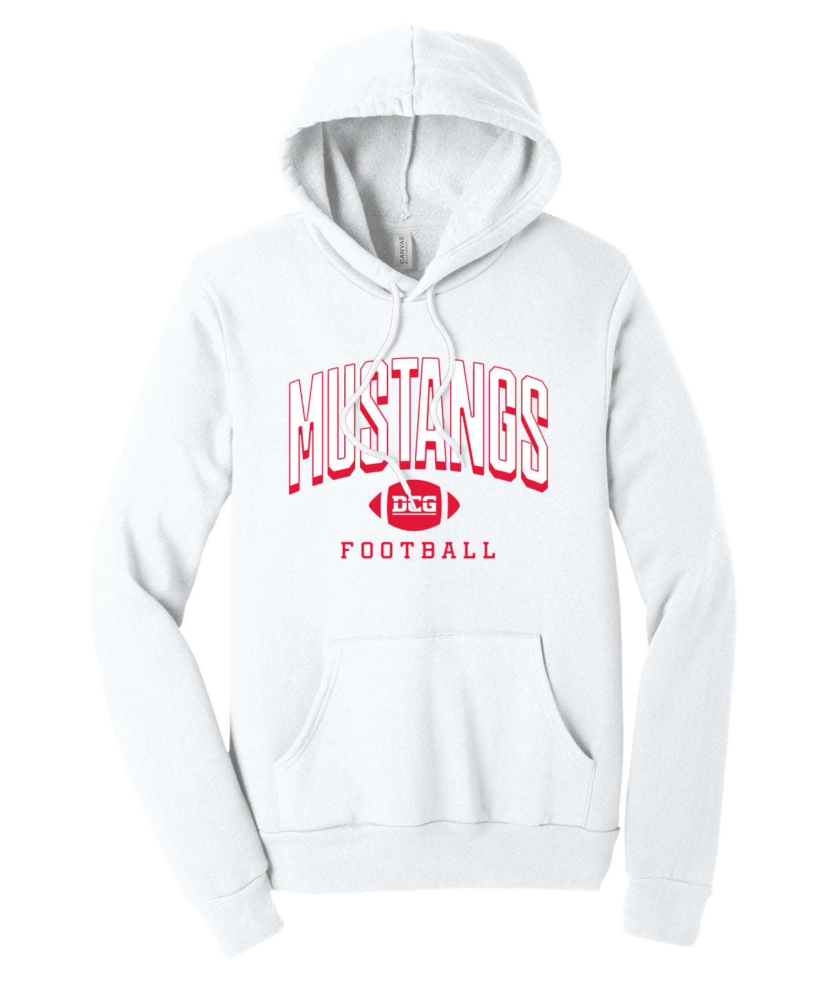 Mustangs Football Arch Softstyle Hoodie