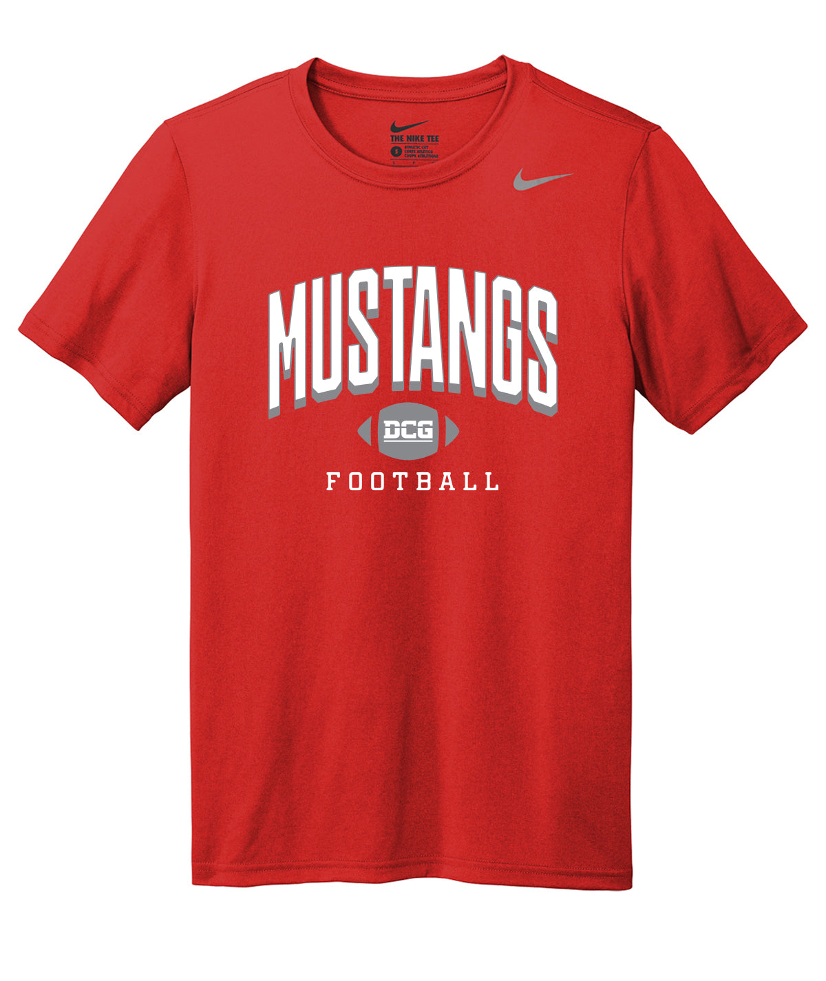 Mustangs Football Arch Nike Legend Tee