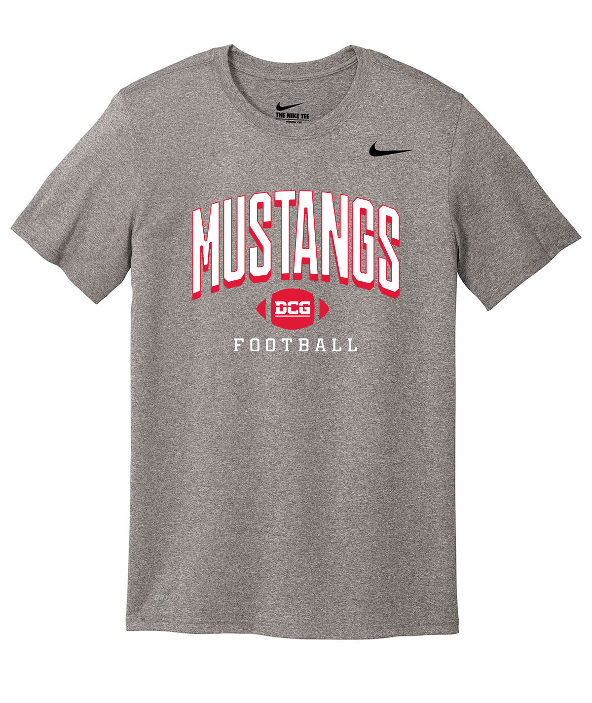 Mustangs Football Arch Nike Legend Tee