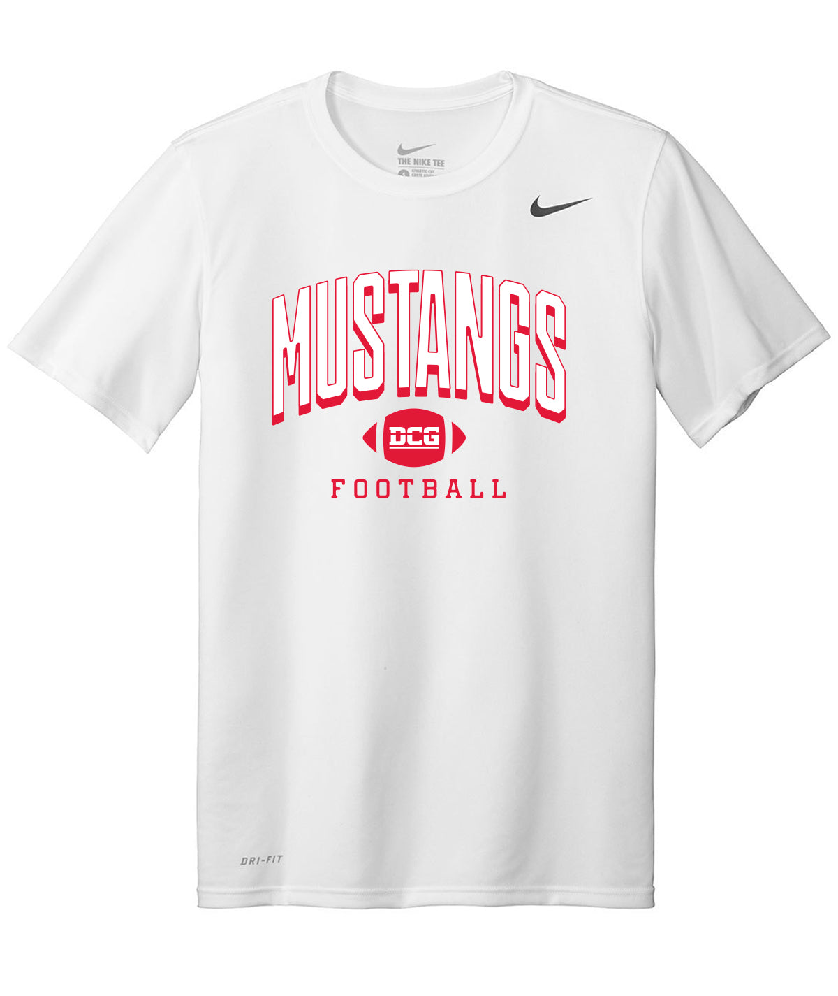 Mustangs Football Arch Nike Legend Tee