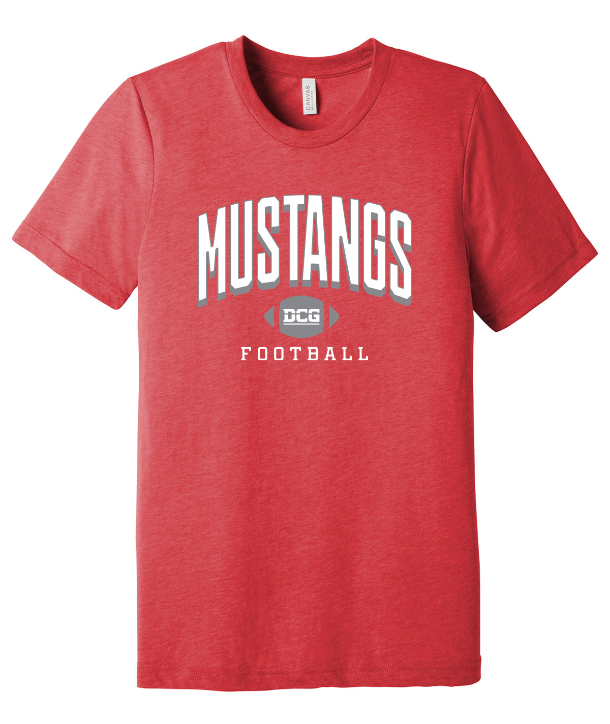 Mustangs Football Arch Softstyle Premium Tee