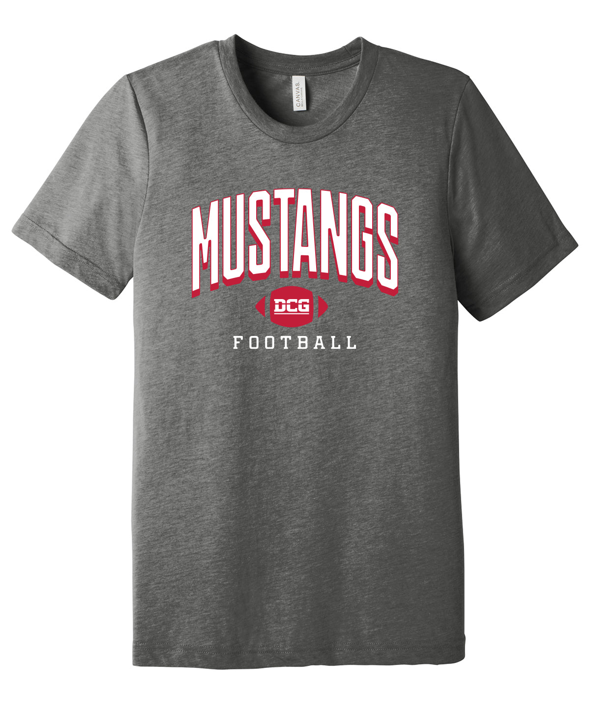 Mustangs Football Arch Softstyle Premium Tee