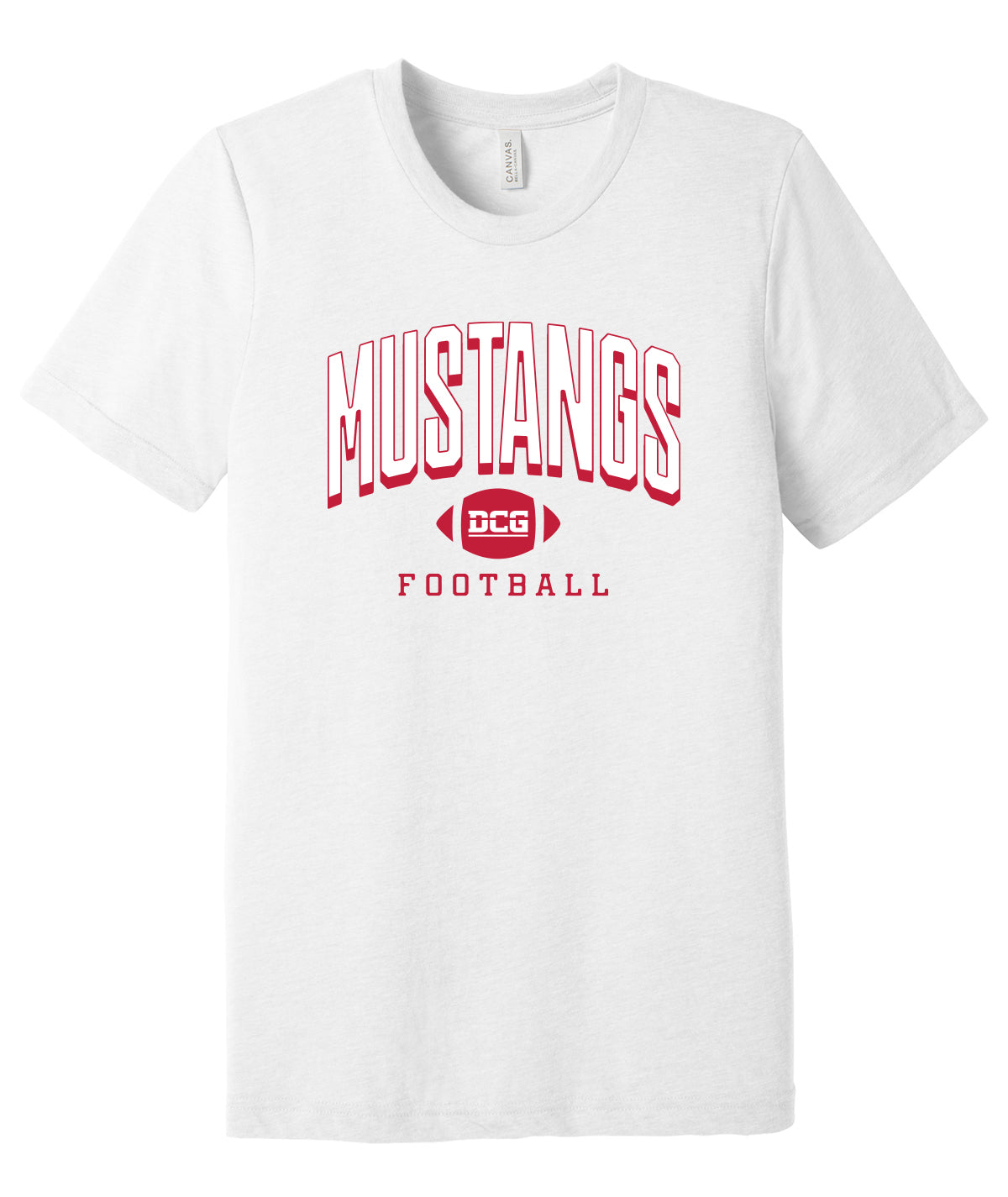 Mustangs Football Arch Softstyle Premium Tee