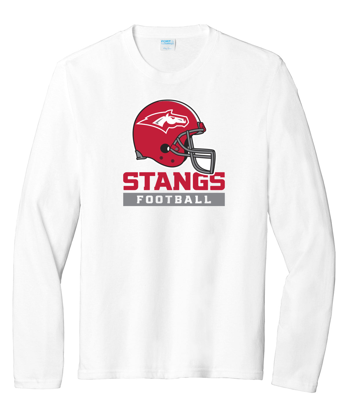 Stangs Football Long-Sleeve Soft Tee