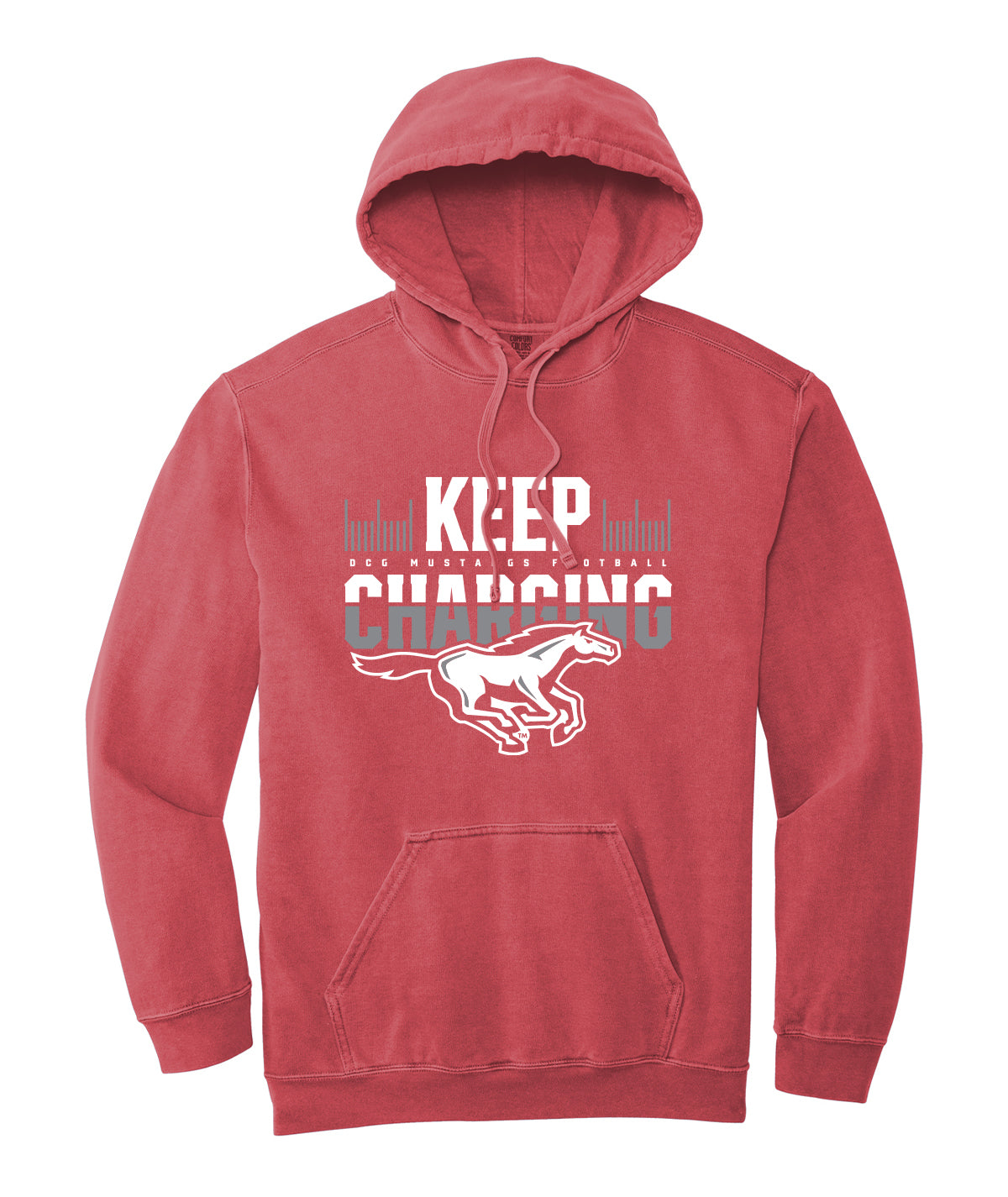 Keep Charging Comfort Colors Hooded Sweatshirt