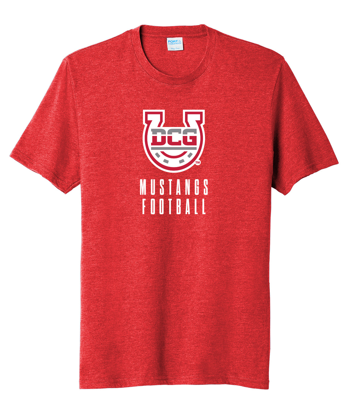 Mustangs Football Stack Soft Tee