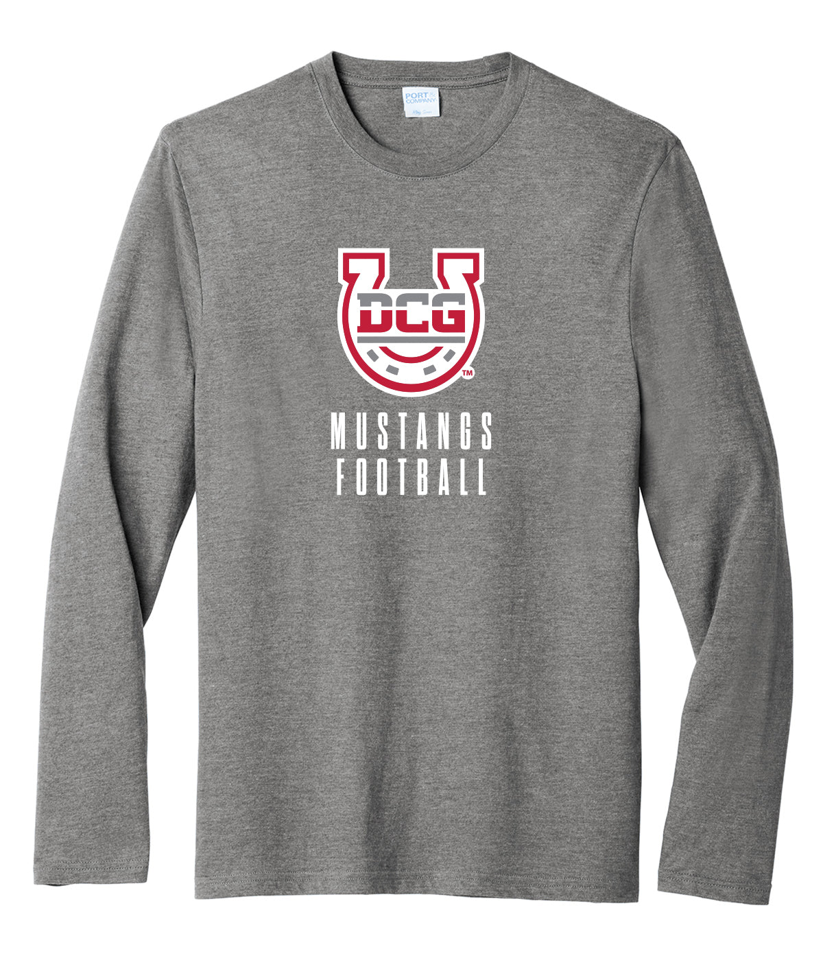 Mustangs Football Stack Long-Sleeve Soft Tee