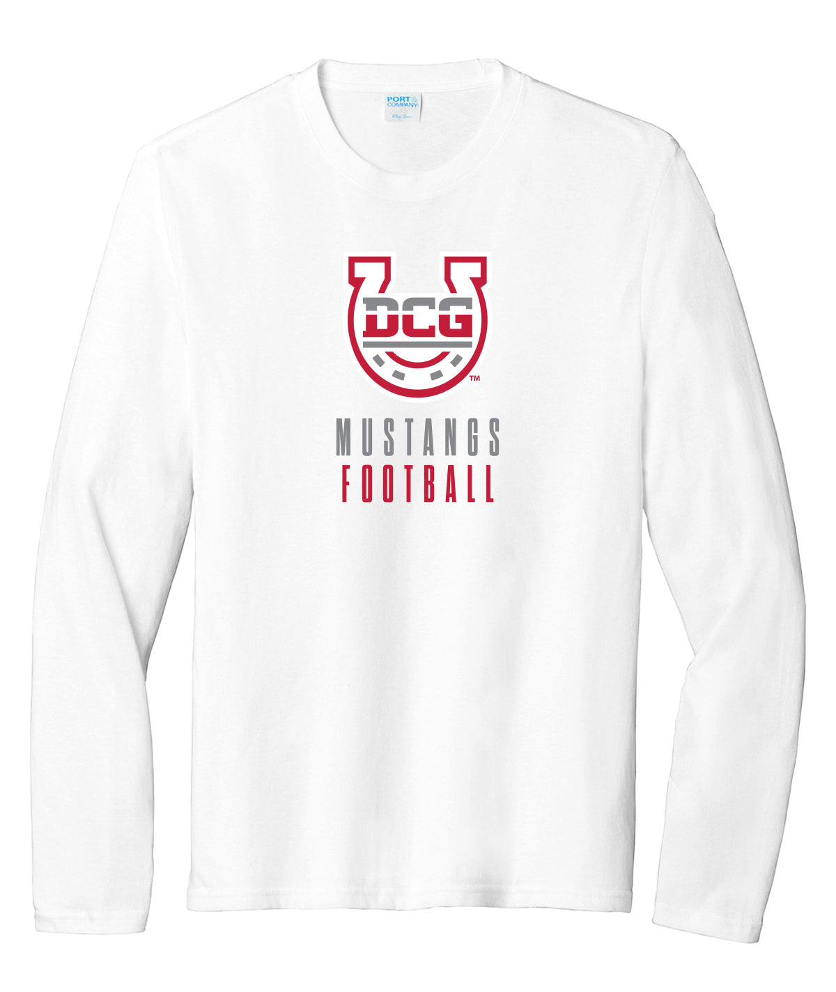 Mustangs Football Stack Long-Sleeve Soft Tee