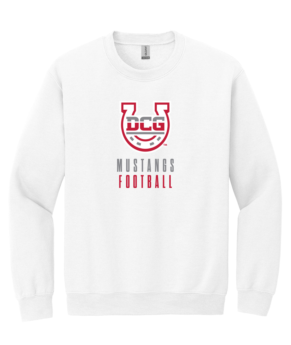 Mustangs Football Stack Crewneck Sweatshirt