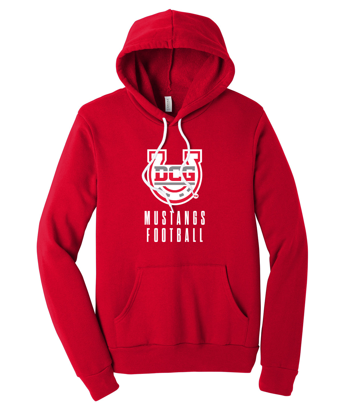 Mustangs Football Stack Softstyle Hoodie
