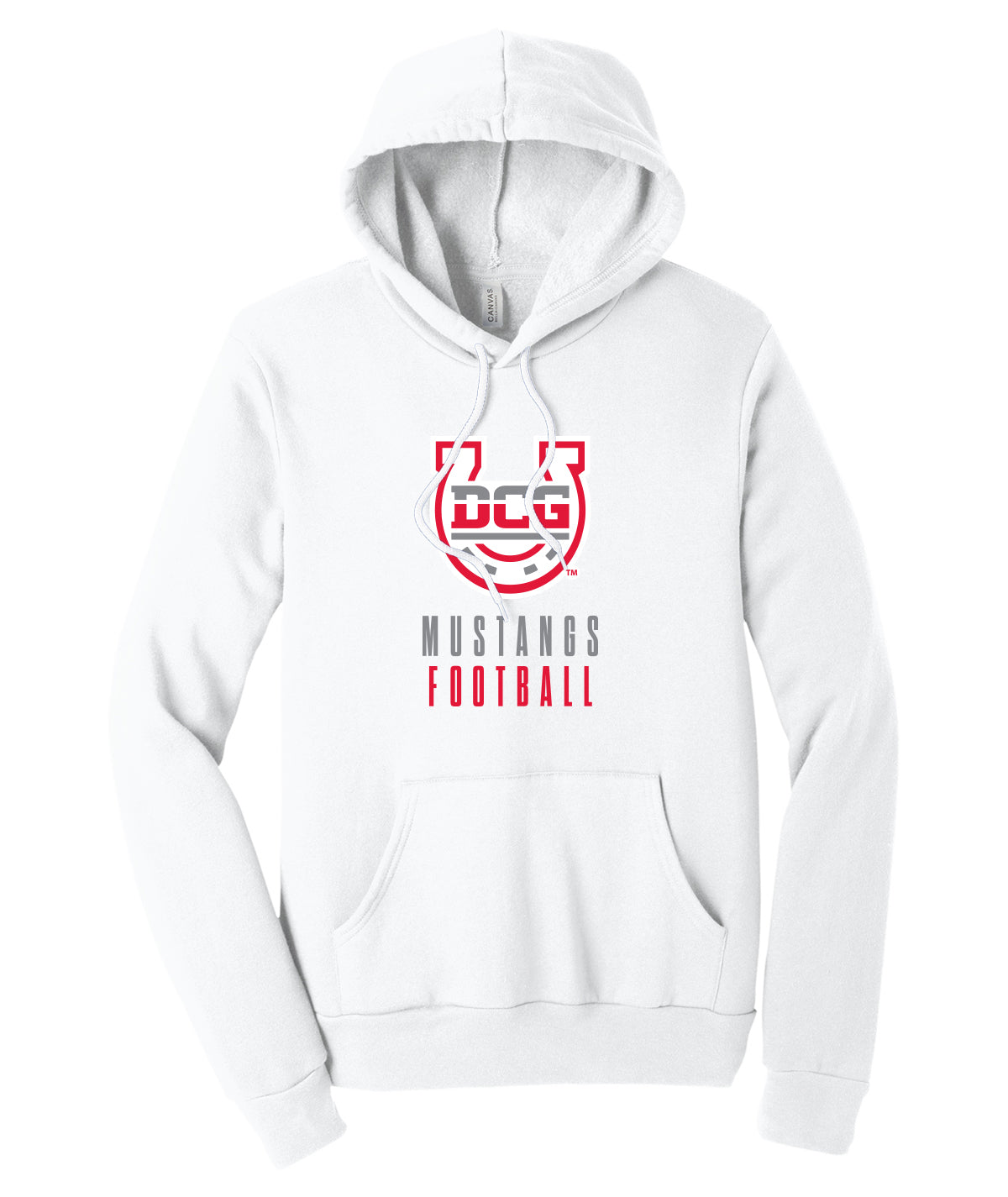 Mustangs Football Stack Softstyle Hoodie
