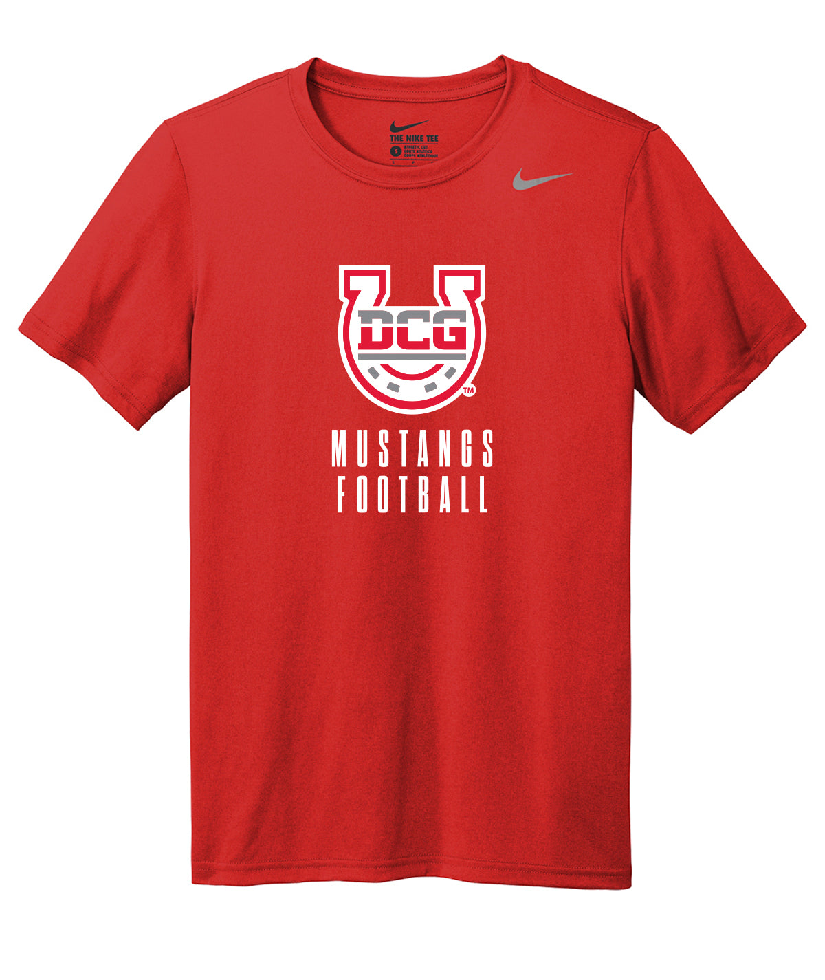 Mustangs Football Stack Nike Legend Tee