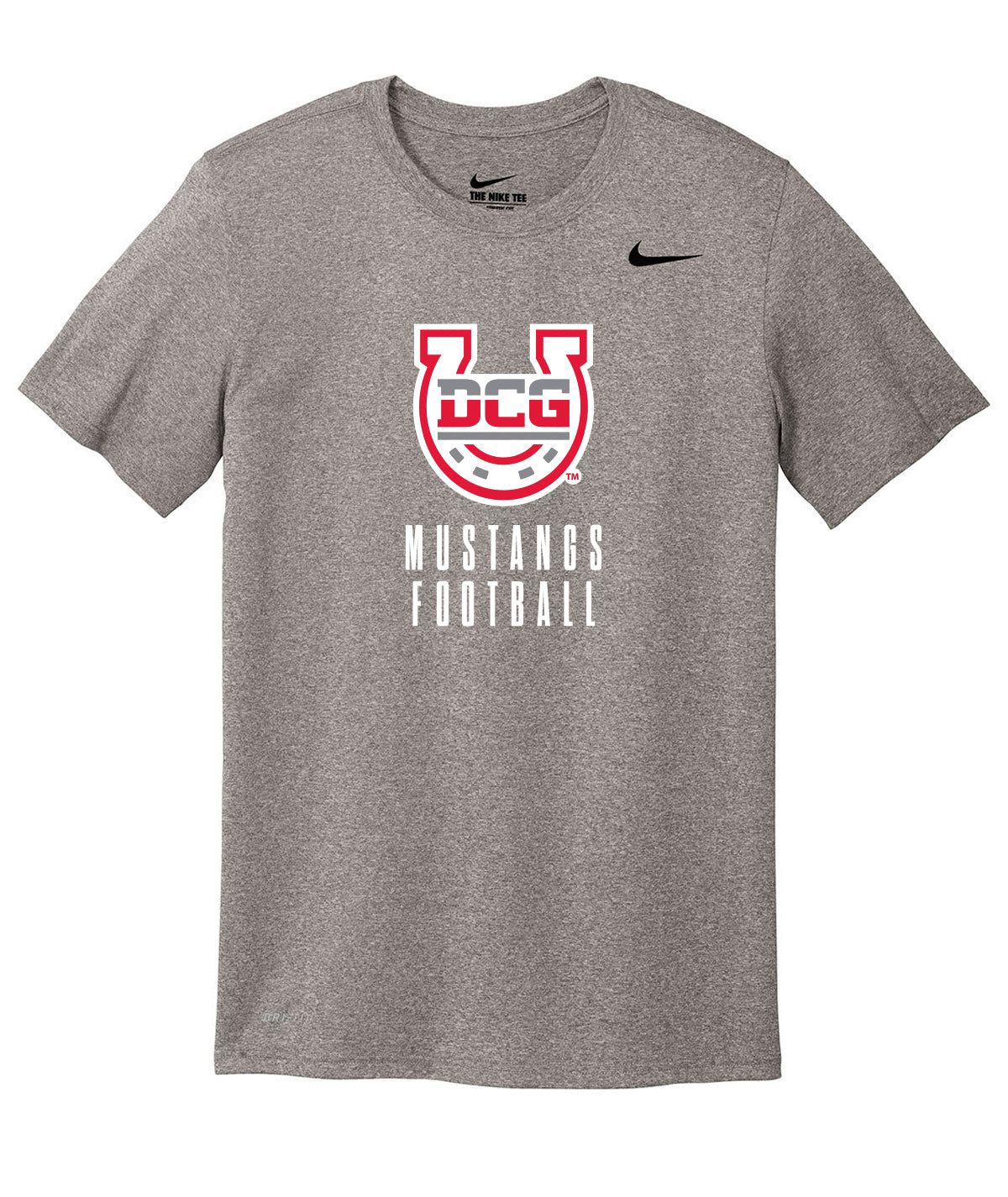 Mustangs Football Stack Nike Legend Tee