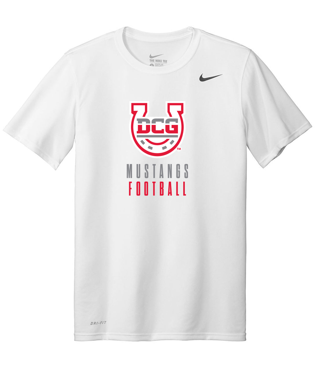 Mustangs Football Stack Nike Legend Tee