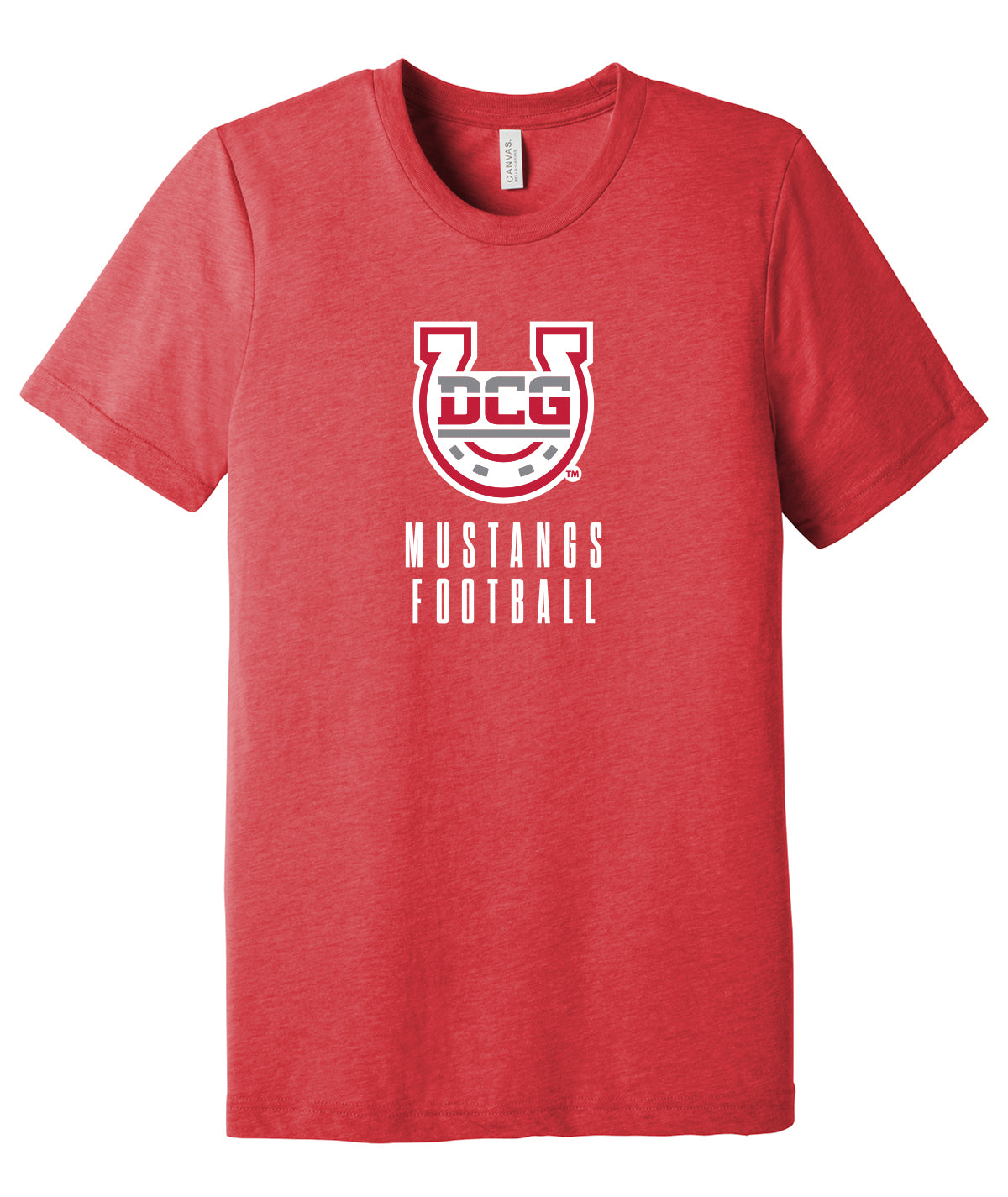 Mustang Football Stack Softstyle Premium Tee