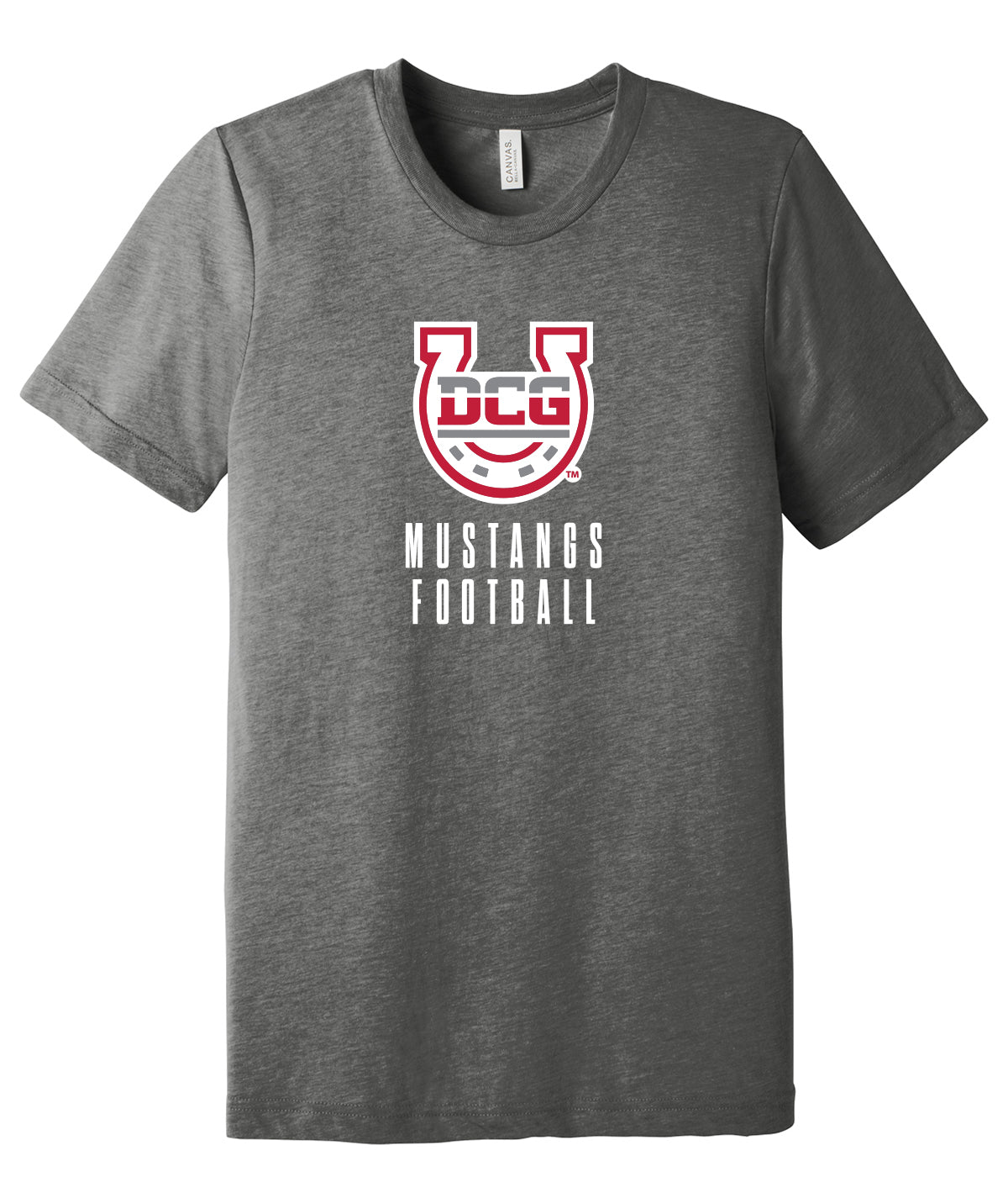 Mustang Football Stack Softstyle Premium Tee