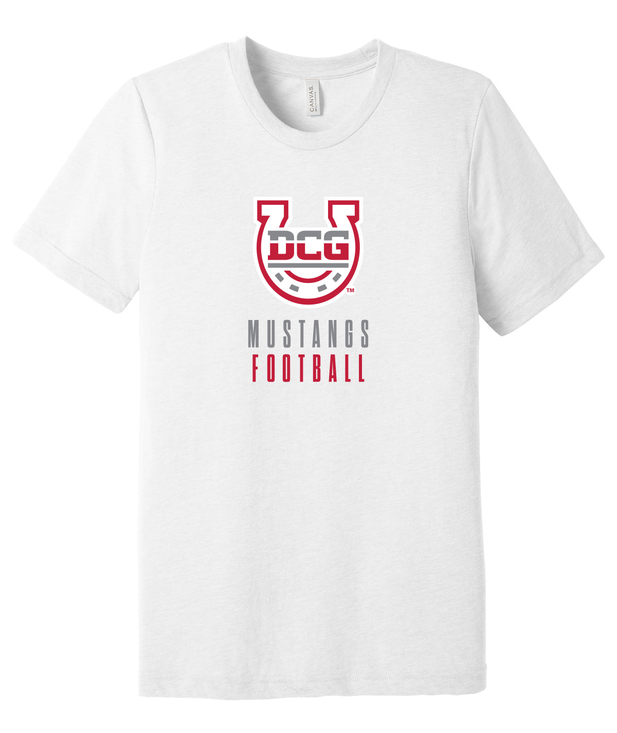 Mustang Football Stack Softstyle Premium Tee