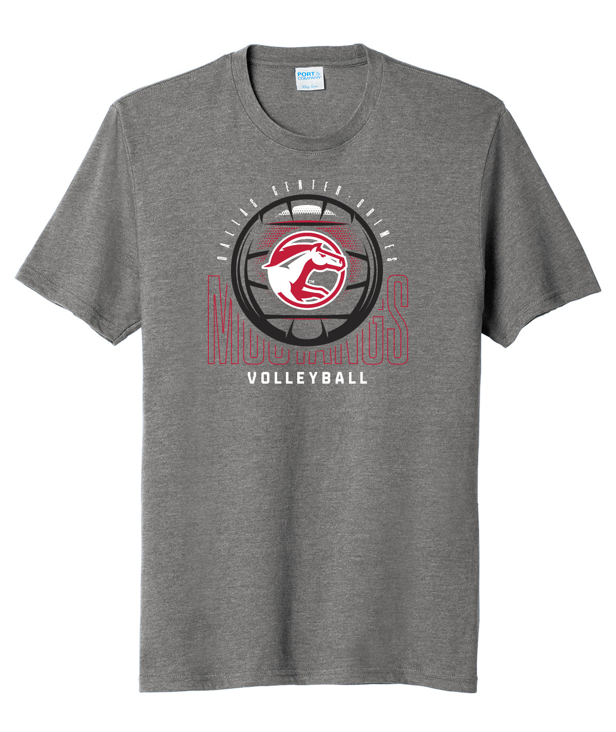 DCG Mustangs Volleyball Spike Soft Tee