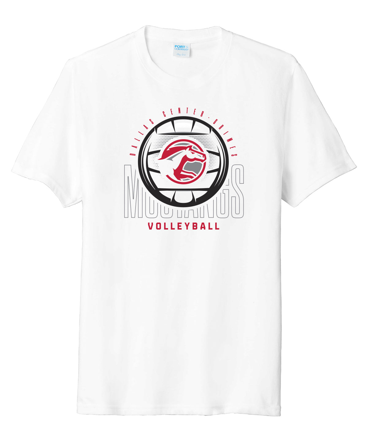 DCG Mustangs Volleyball Spike Soft Tee