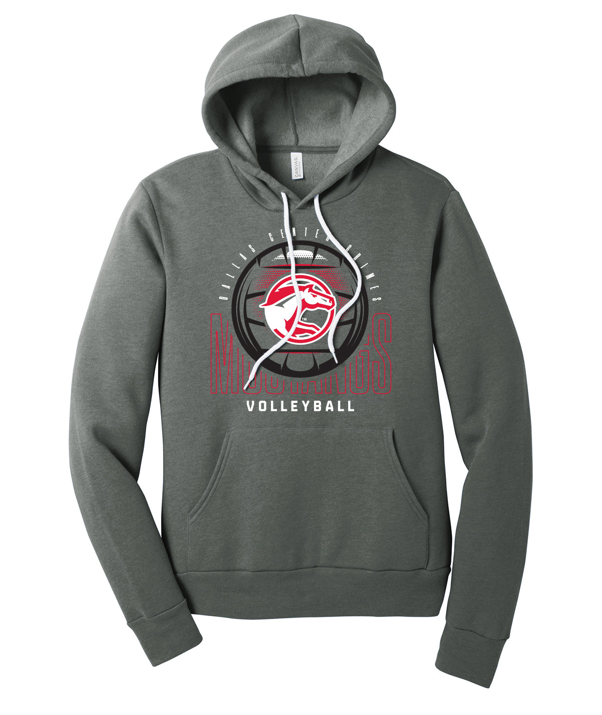 DCG Mustangs Volleyball Spike Softstyle Hoodie