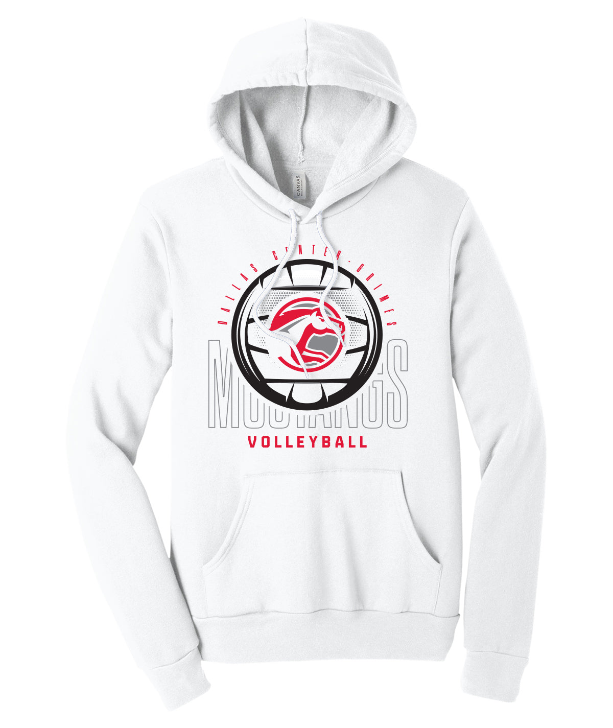 DCG Mustangs Volleyball Spike Softstyle Hoodie