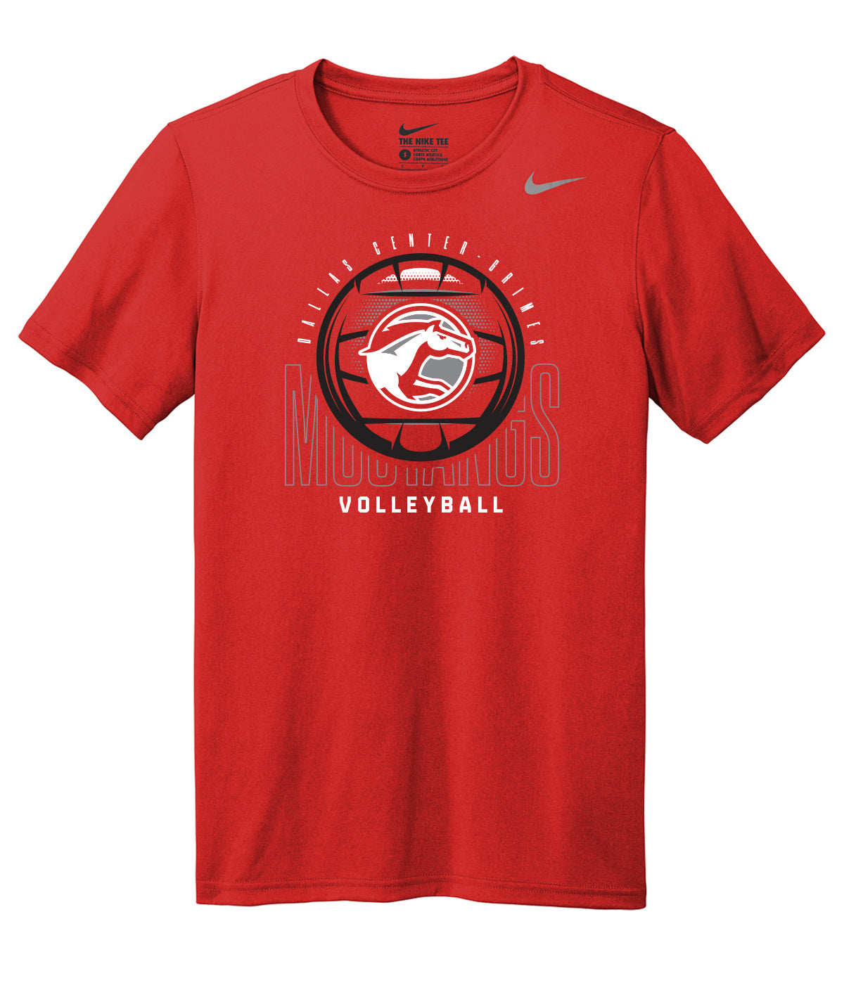 DCG Mustangs Volleyball Spike Nike Legend Tee