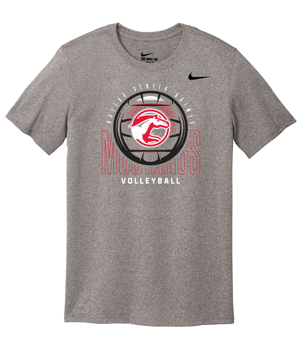 DCG Mustangs Volleyball Spike Nike Legend Tee