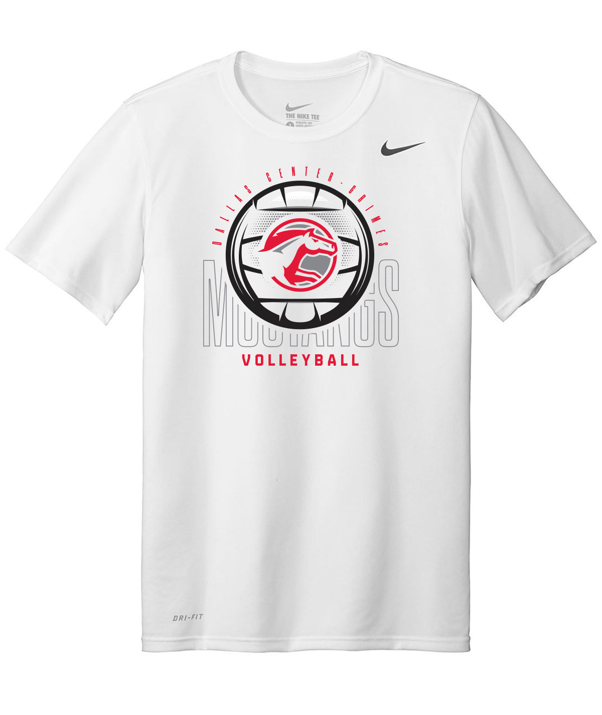 DCG Mustangs Volleyball Spike Nike Legend Tee