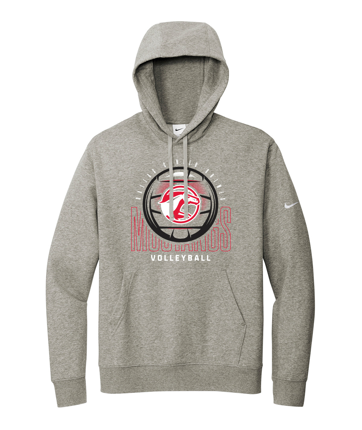 DCG Mustangs Volleyball Spike Nike Fleece Hoodie