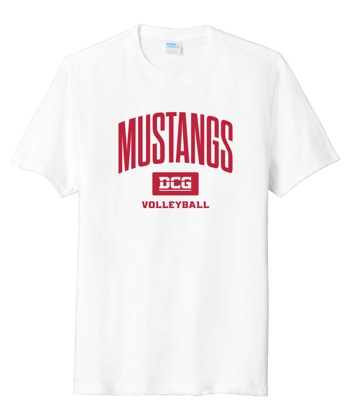 Mustangs Volleyball Arch Soft Tee