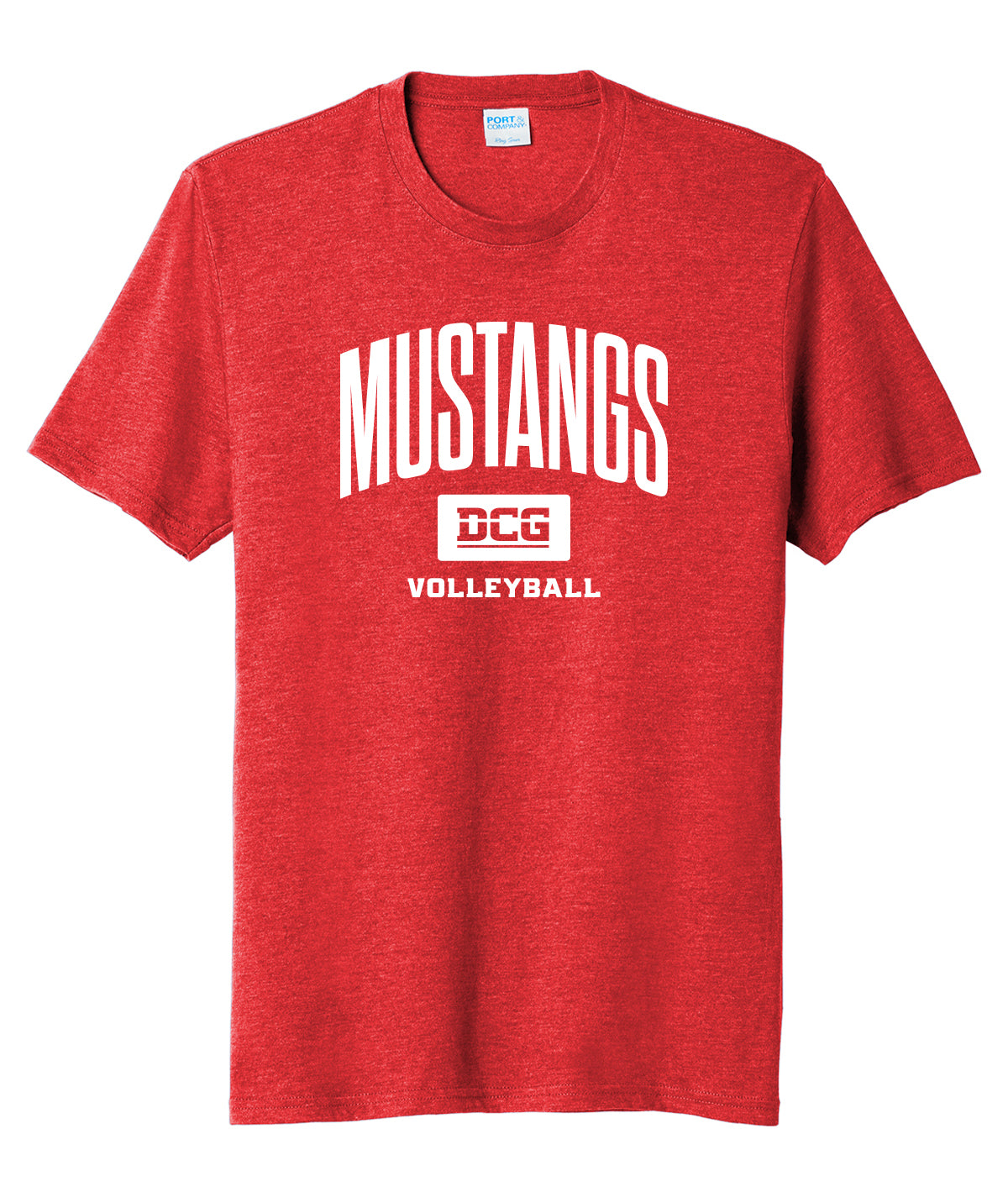 Mustangs Volleyball Arch Soft Tee