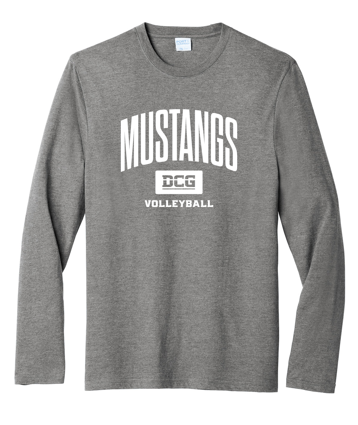 Mustangs Volleyball Arch Long-Sleeve Soft Tee