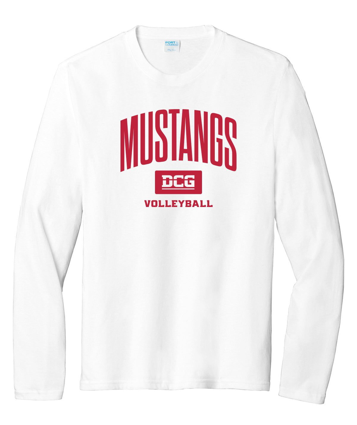 Mustangs Volleyball Arch Long-Sleeve Soft Tee