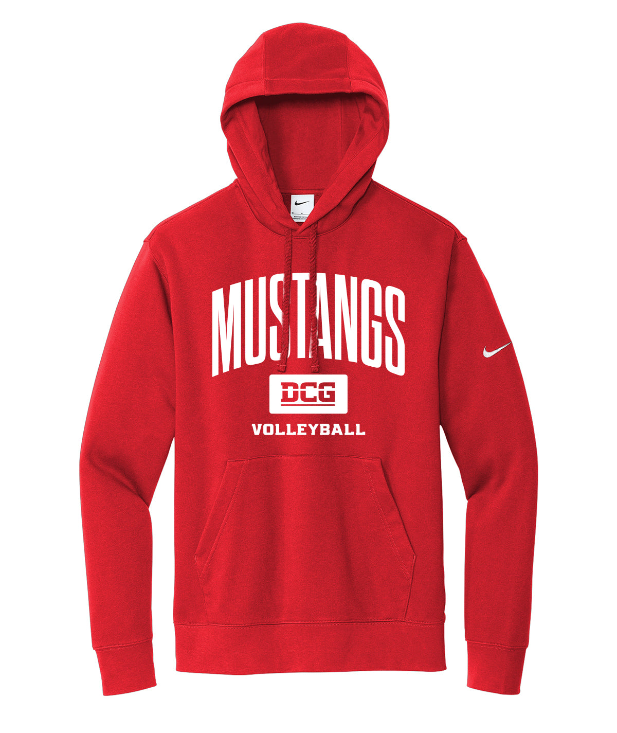 Mustangs Volleyball Arch Nike Fleece Hoodie