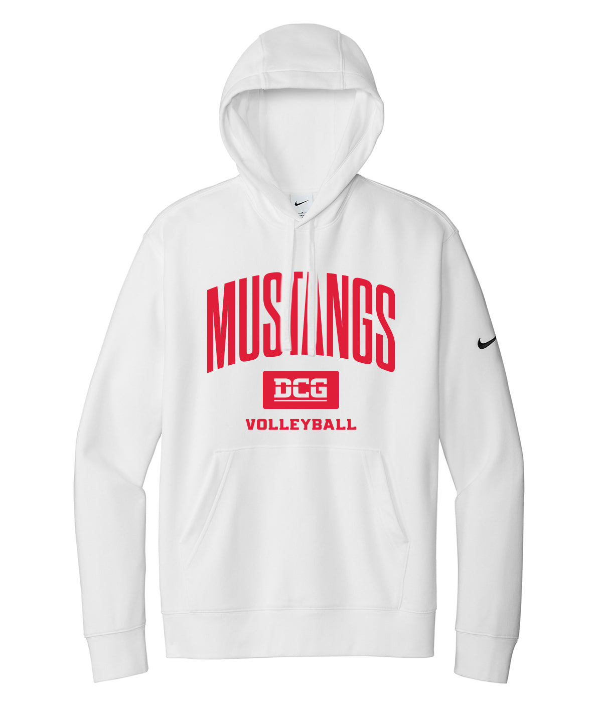 Mustangs Volleyball Arch Nike Fleece Hoodie