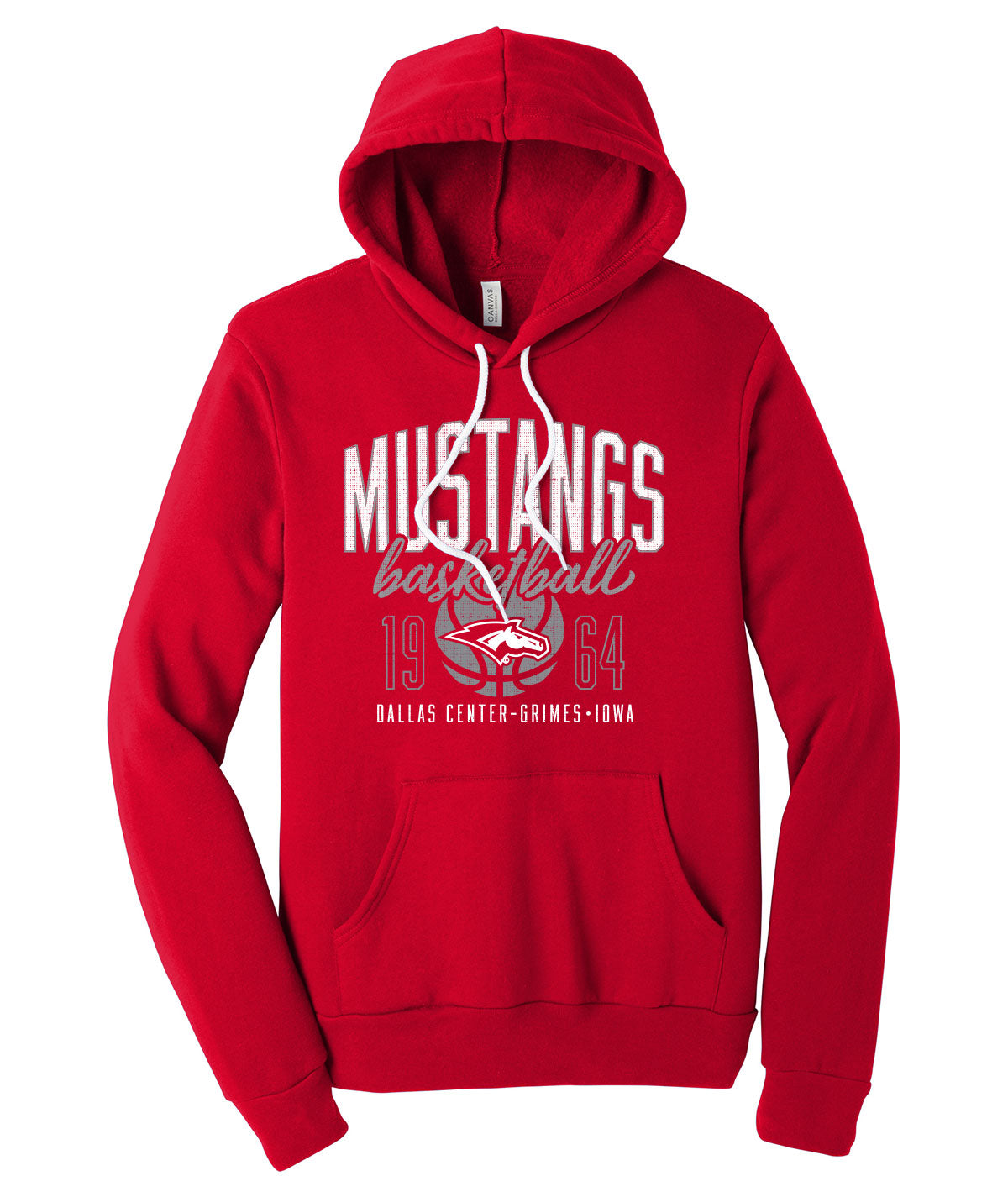 Mustangs Basketball Throwback Softstyle Hoodie
