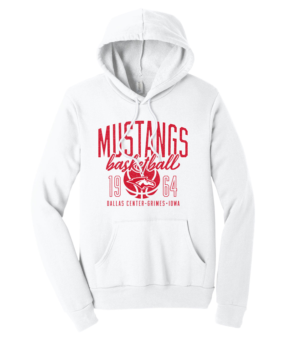 Mustangs Basketball Throwback Softstyle Hoodie