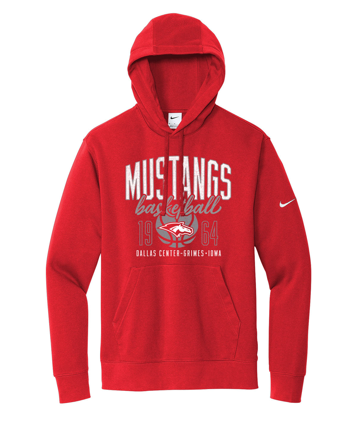 Mustangs Basketball Throwback Nike Fleece Hoodie
