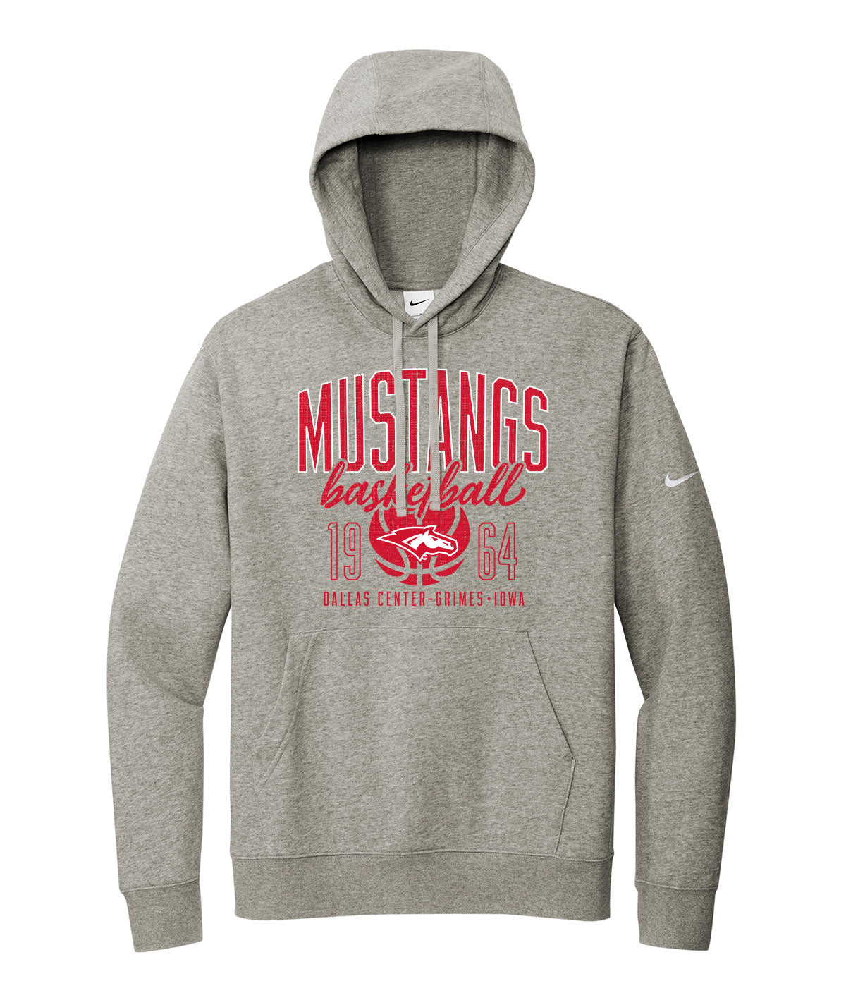 Mustangs Basketball Throwback Nike Fleece Hoodie